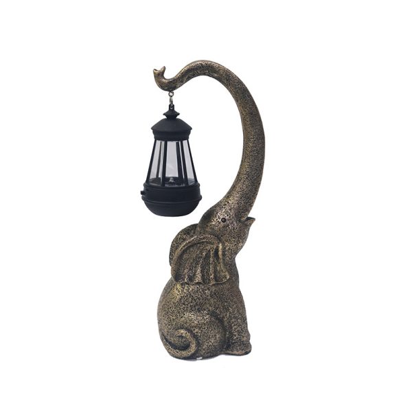 Stone Elephant Resin Atmosphere Lantern Ornament - Image 4