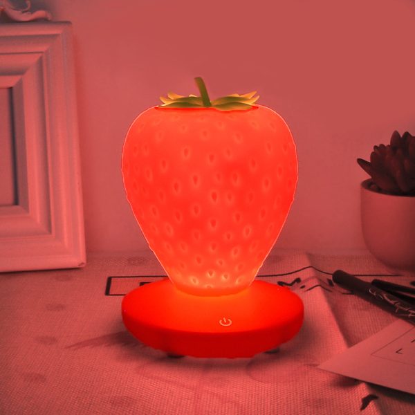 Creative Charging Strawberry Lamp Usb Three-Speed Dimming - Image 4