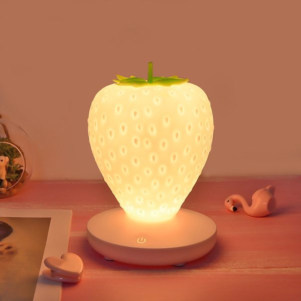 Creative Charging Strawberry Lamp Usb Three-Speed Dimming