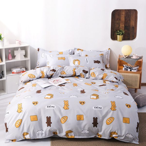 Aloe Cotton Simple Style Fashion Bedding Four-piece Set - Image 3