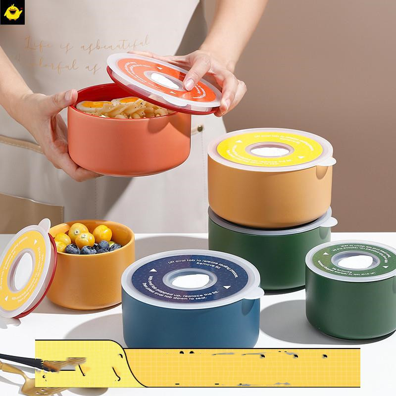 Fresh-Keeping Bowl With Lid Lunch Box Office Worker Portable Airtight Refrigerator Fresh-Keeping Box