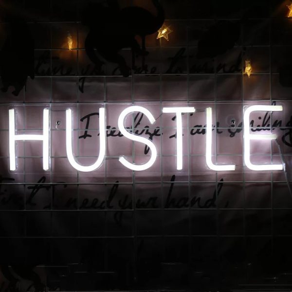Transparent Back Panel HUSTLE USB Powered Neon Lights - Image 4