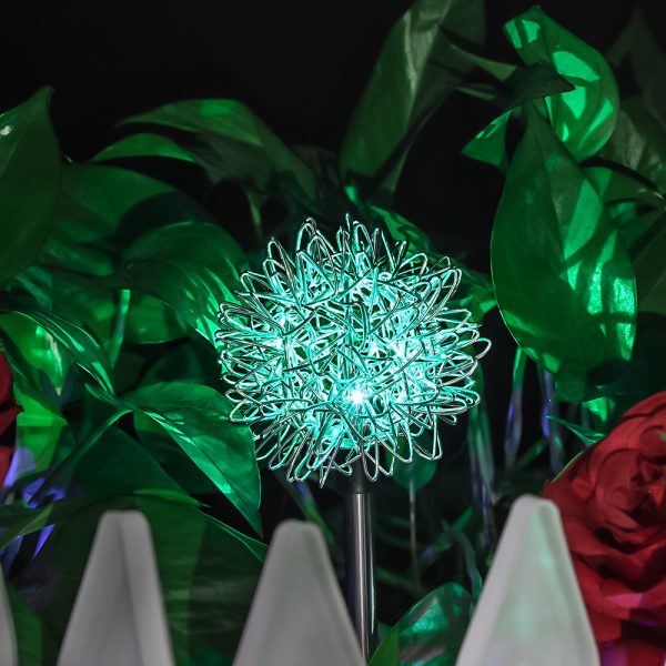 Solar Light Solar Dandelion Plug In Light Garden Decoration LED Light - Image 3