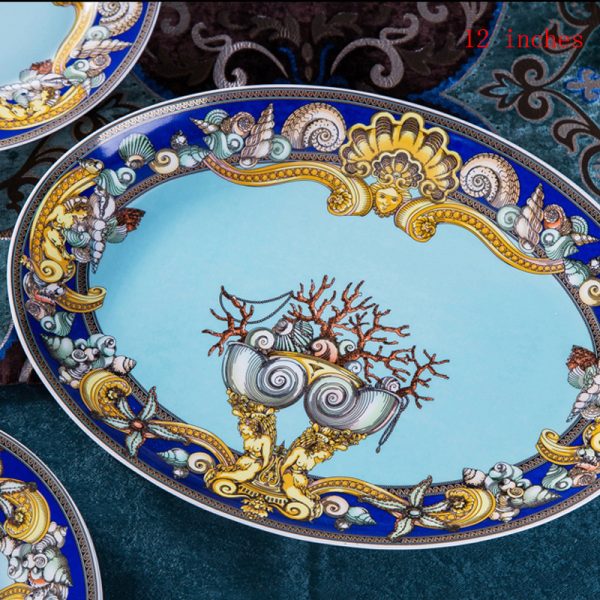 Chinese Style Enamel Bowl And Tableware Set - Image 5