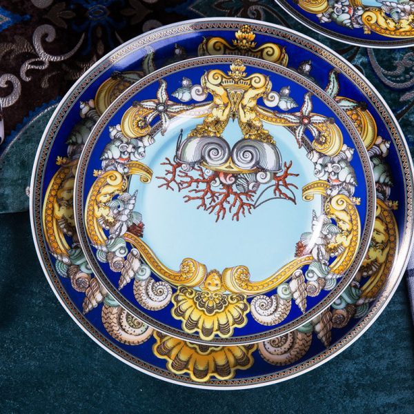 Chinese Style Enamel Bowl And Tableware Set - Image 3