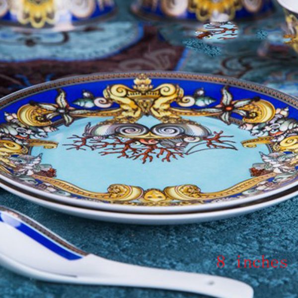 Chinese Style Enamel Bowl And Tableware Set - Image 6