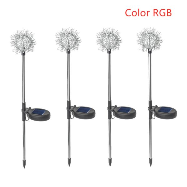 Solar Light Solar Dandelion Plug In Light Garden Decoration LED Light - Image 5