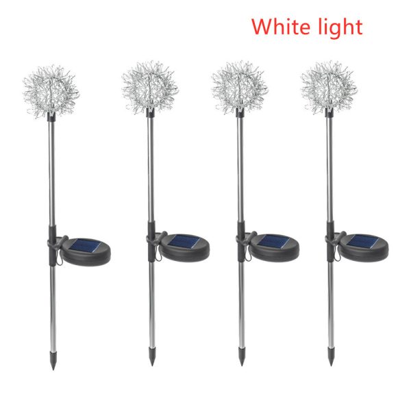 Solar Light Solar Dandelion Plug In Light Garden Decoration LED Light - Image 6