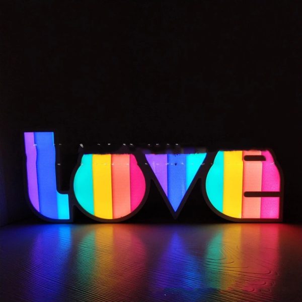 LOVE Colorful LED Letter Light Night Light - Image 5