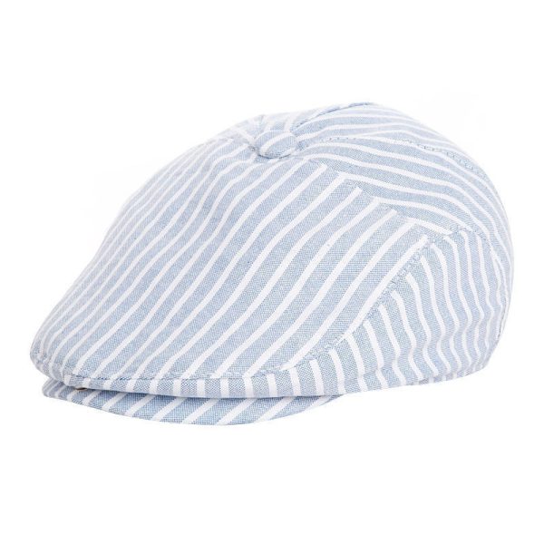 Baby's Striped Cap With Tweed In Spring And Autumn And Winter - Image 5