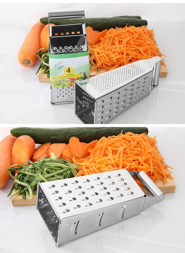 Stainless Steel Multifunctional Four-Sided Grater - Image 4