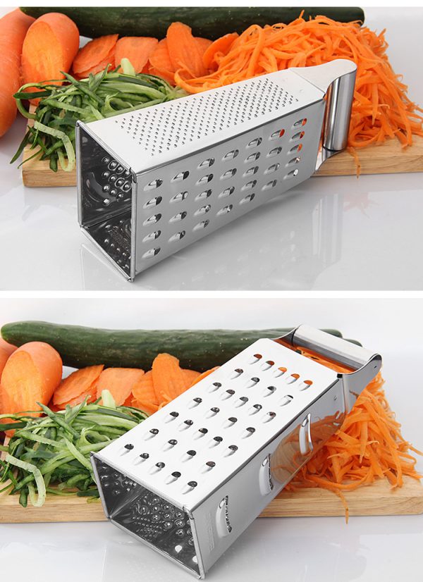 Stainless Steel Multifunctional Four-Sided Grater - Image 5