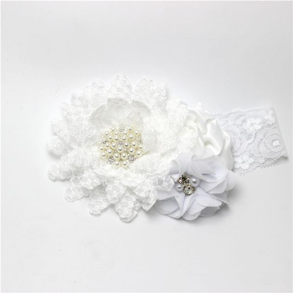 Children's Hair Ribbon Chiffon Rose In Color - Image 2