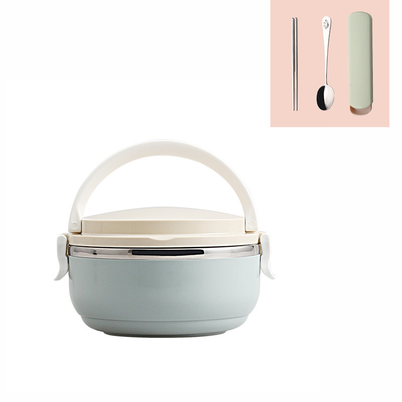 Cute 304 Stainless Steel Insulated Lunch Box Divided Grid Students And Children Lunch Box