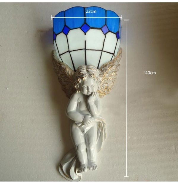 Wall Lamp European Angel Creative Retro Living Room Bedroom Corridor Stair Lamp - Image 4