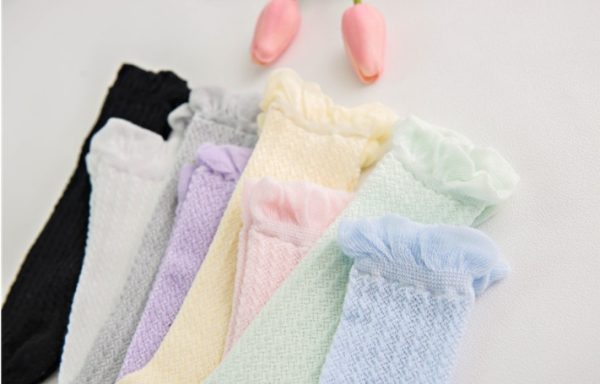 Medium and Small Children's Tube Socks Baby Mesh Mosquito Socks - Image 4