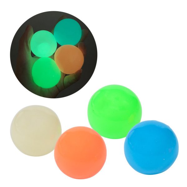 The Same Luminous Ceiling Ball Vibrato Fluorescent Sticky Target Ball Children's Sticky Wall Ball - Image 6