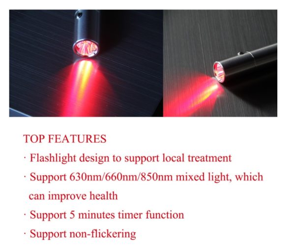 Infrared Physiotherapy Lamp Red Light Portable Flashlight - Image 4