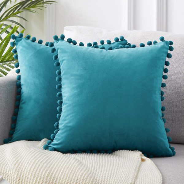 Wind Velvet Solid Color Cushion Cover For Office - Image 9