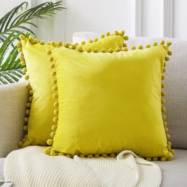 Wind Velvet Solid Color Cushion Cover For Office - Image 7