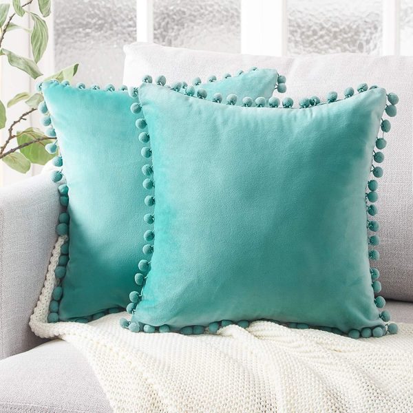 Wind Velvet Solid Color Cushion Cover For Office - Image 6