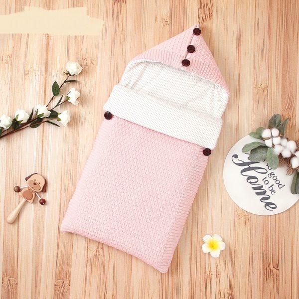 New Autumn And Winter Newborn Envelope-Style Padded Anti-Kick Quilt - Image 5
