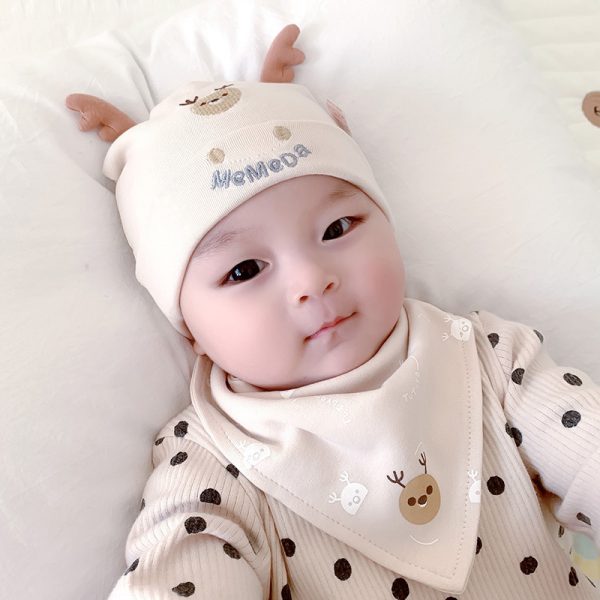 Spring Cotton Cute Baby Pullover Hat - Image 5