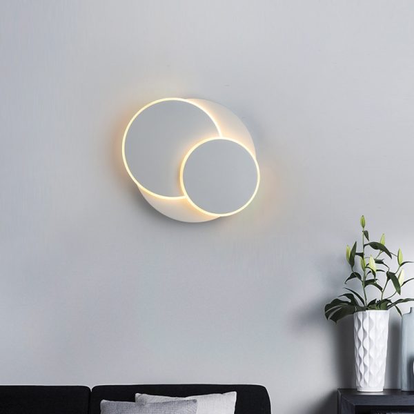 Wall Lamp Simple Modern Living Room Dining Room Staircase Lamp Study Bedroom Bedside Round Wall Lamp - Image 4