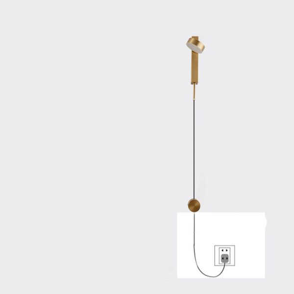 Wall Lamp Free Wiring Bedroom Bedside Lamp Long Light Luxury Free Wiring Rechargeable Lamp - Image 6