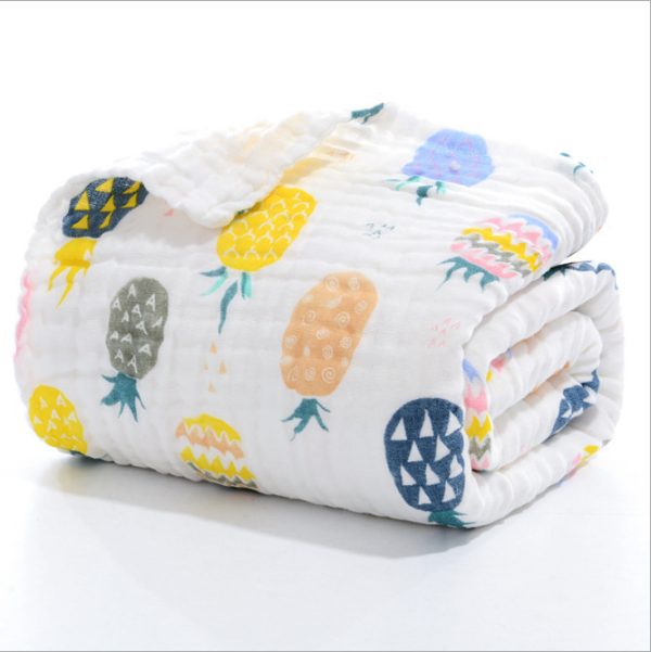 Baby Towel Children's Pure Cotton Gauze Bath Towel Six Layer Pure Cotton Super Soft Bath Towel - Image 6