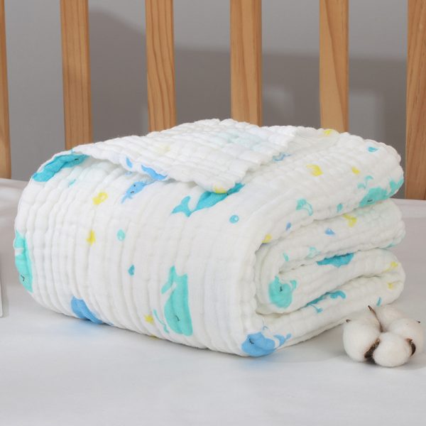 Baby Towel Children's Pure Cotton Gauze Bath Towel Six Layer Pure Cotton Super Soft Bath Towel - Image 7