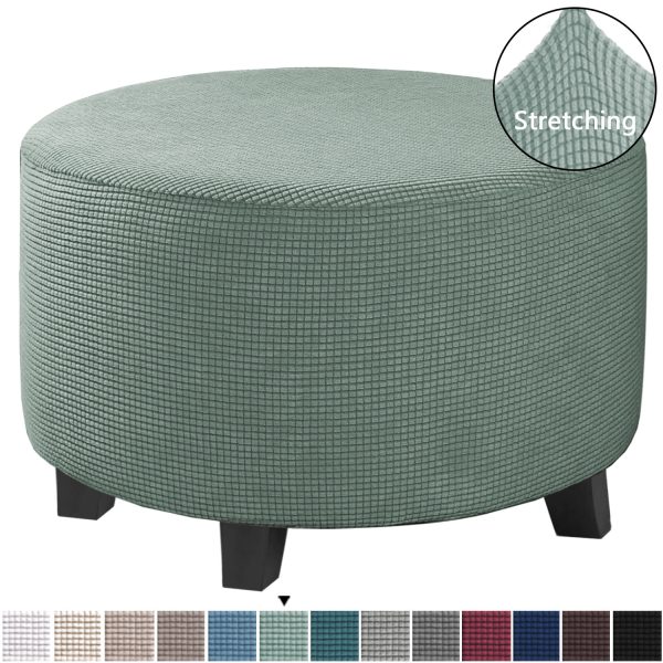 Low Stool Cover Ottoman Protective Cover Elastic Full Cover Sofa Pedal Cover Sofa Cover - Image 6