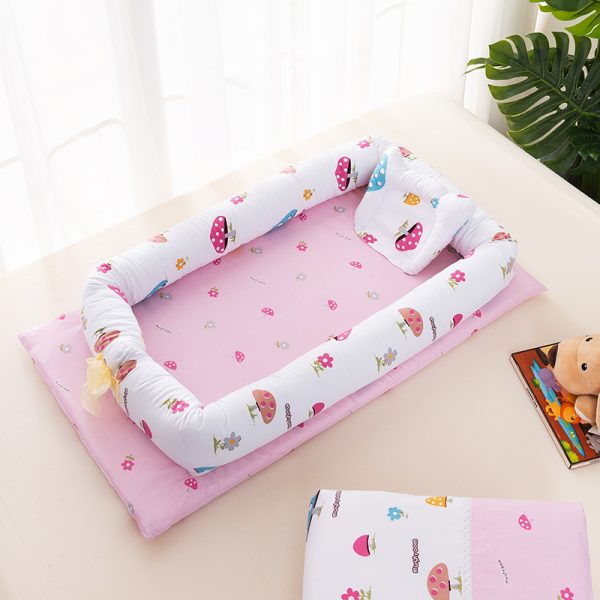 Portable Crib Bed Removable And Washable Newborn Baby Sleeping Artifact Foldable Bionic Bed - Image 7