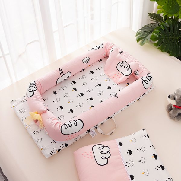 Portable Crib Bed Removable And Washable Newborn Baby Sleeping Artifact Foldable Bionic Bed - Image 8