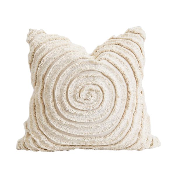 Original Modern Simple Natural Style Sofa Bedroom Cotton Bud Cushion Pillow Waist Pillow Square Pillow Cover Cover - Image 2