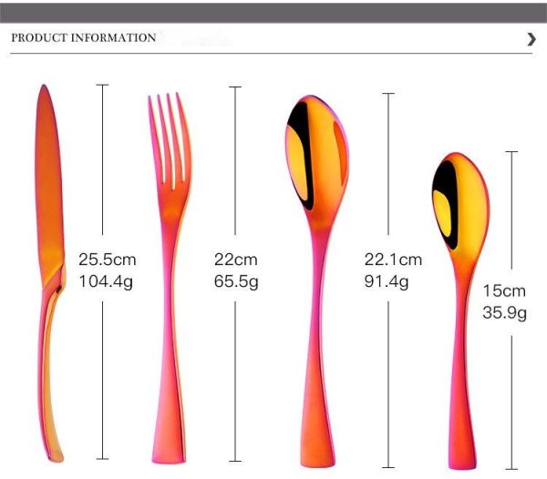 Four-piece stainless steel cutlery - Image 2