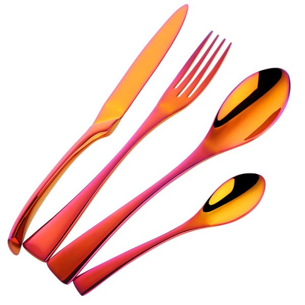 Four-piece stainless steel cutlery