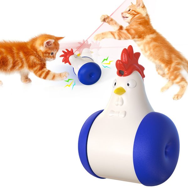 Funny Cat Toy New Product Electric Sounding Tumbler Hair Laser Chicken Funny Cat Toy - Image 7