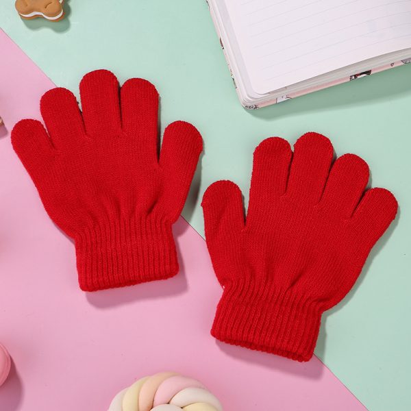 Cold And Warm Acrylic Children's Cycling Gloves - Image 8