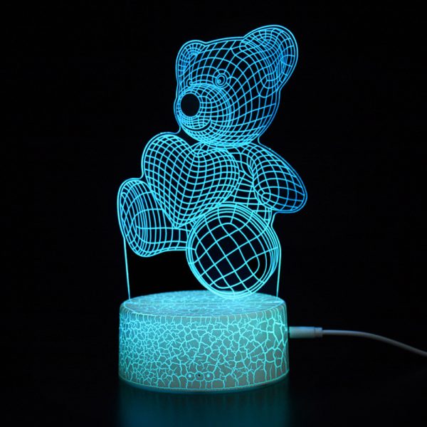 Creative Smart Colorful Touch Crack Table Lamp - Image 2