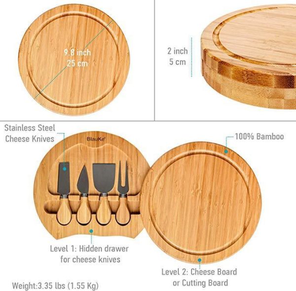 Bamboo Cheese Board - Image 4