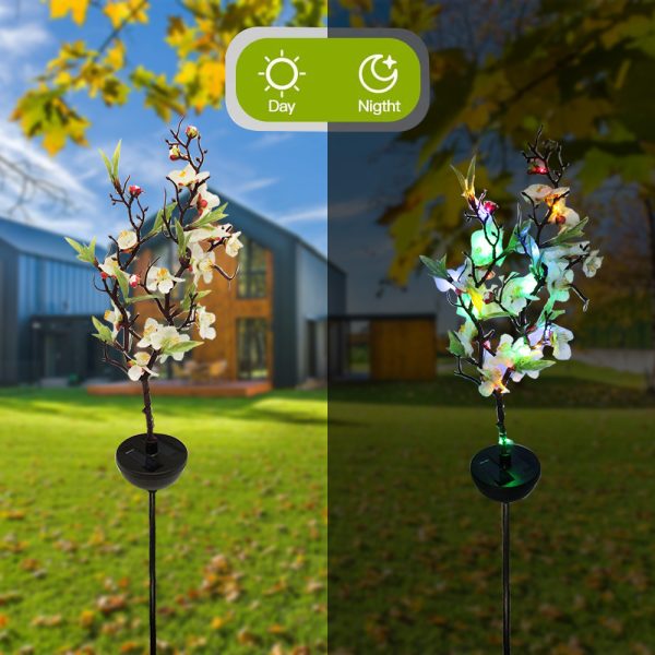 Solar Ground-Inserted Cherry Firework String Outdoor Waterproof - Image 3