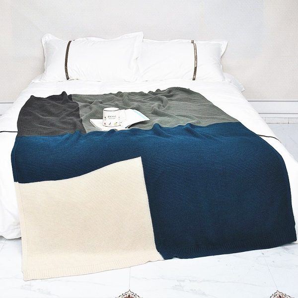 Bohemian Style Knitted Blanket Office Lunch Break Sofa Blanket - Image 3