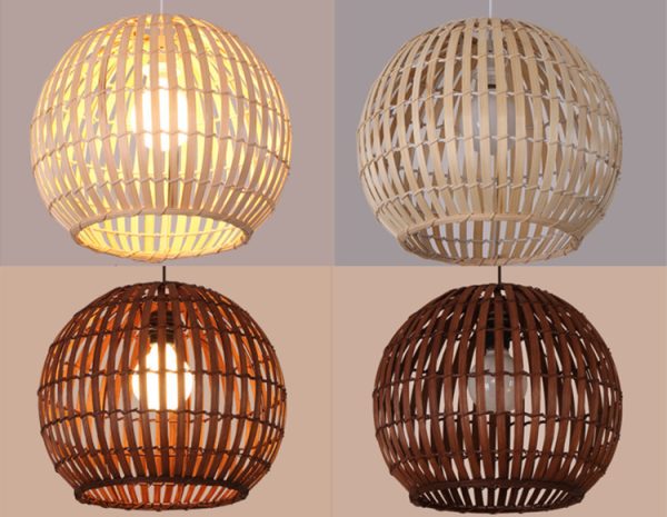 Bamboo Art Lamp Creative Art Rattan Chandelier - Image 3