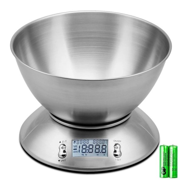 Electronic Kitchen Scale Stainless Steel Peeled Fruit Scale Baking Weighing Balance Scale - Image 5