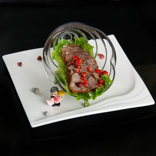 Creative Snail-Shaped Transparent Glass Artistic Conception Tableware Hotel Catering Gourmet Utensils Cold Dishes Tableware - Image 3