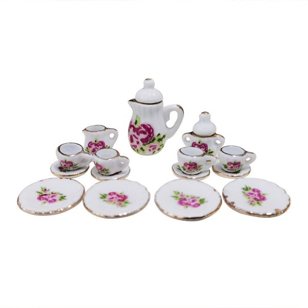 Ceramic Tea Set Flower Pot Vase - Image 2