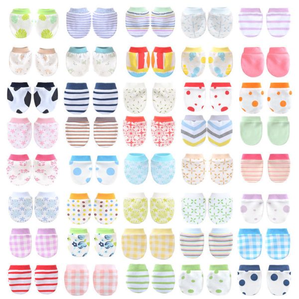 Fashion Cute Baby Cotton Gloves Anti-scratch Face