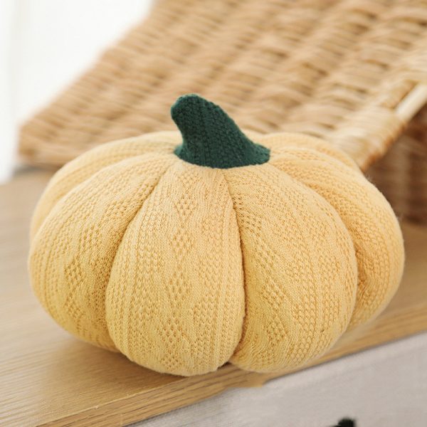 Pumpkin Round Silk Plush Pillow - Image 8