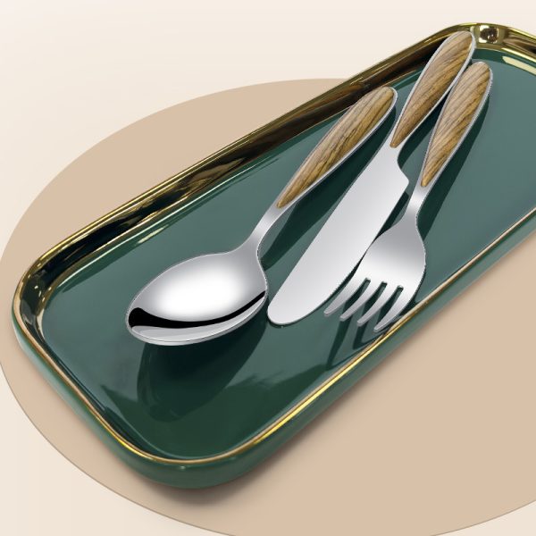 Stainless Steel Western Tableware Steak Knife, Fork And Spoon Suit - Image 3